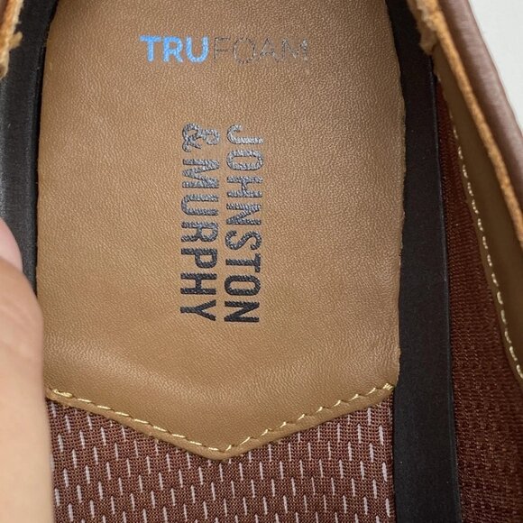 Johnston & Murphy Men's Upton Casual Leather Oxford Shoes Tan Size 12M - Picture 2 of 8